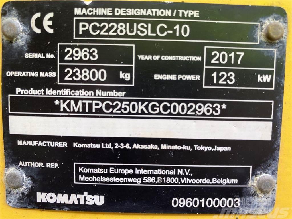 Komatsu PC228USLC-10 Rupsgraafmachines