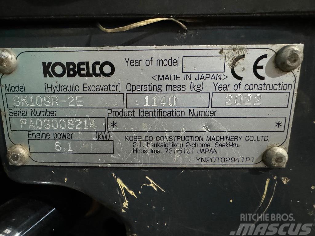 Kobelco SK 10 SR Minigraafmachines < 7t