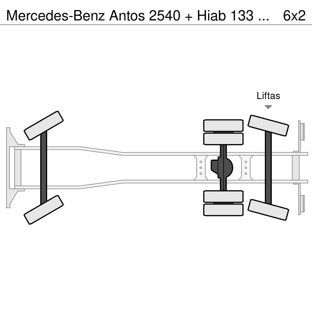 Mercedes-Benz Antos 2540 + Hiab 133 K Pro Hipro Kranen voor alle terreinen