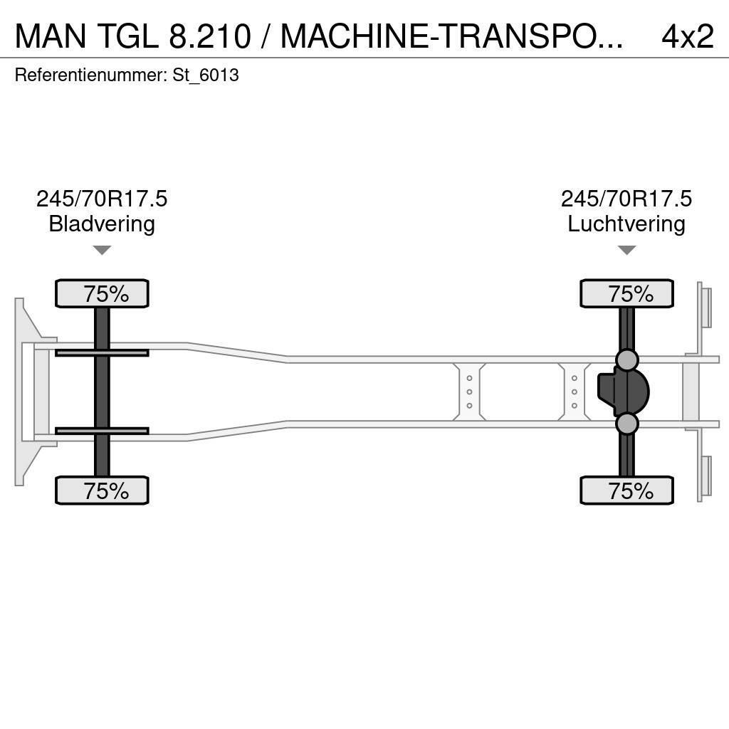 MAN TGL 8.210 / MACHINE-TRANSPORT / OPRIJ-WAGEN / AIRC Oprijwagen