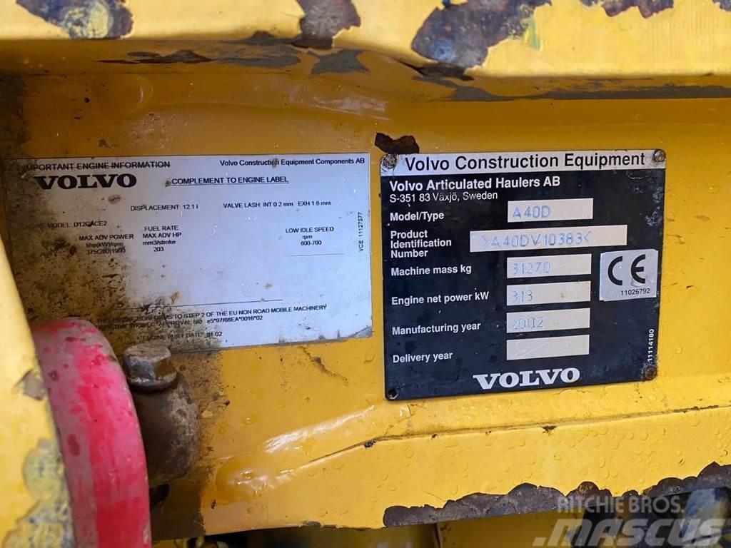 Volvo A40 D | AIRCO | 6X6 | 70 TON Knik dumptrucks