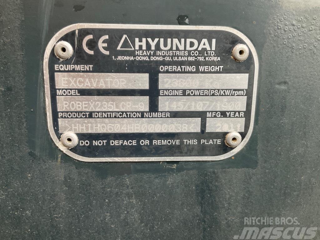 Hyundai 235 LCR-9 Rupsgraafmachines