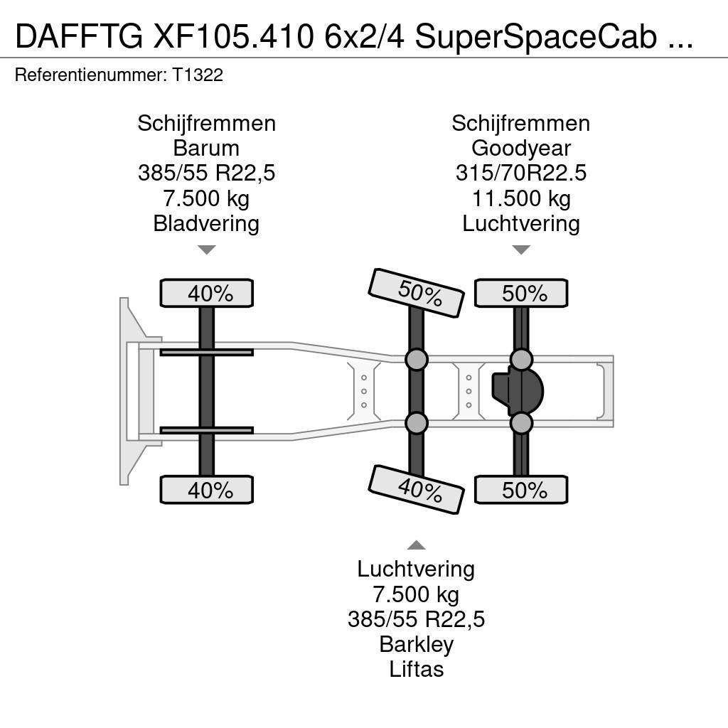 DAF FTG XF105.410 6x2/4 SuperSpaceCab Euro5 (T1322) Trekkers