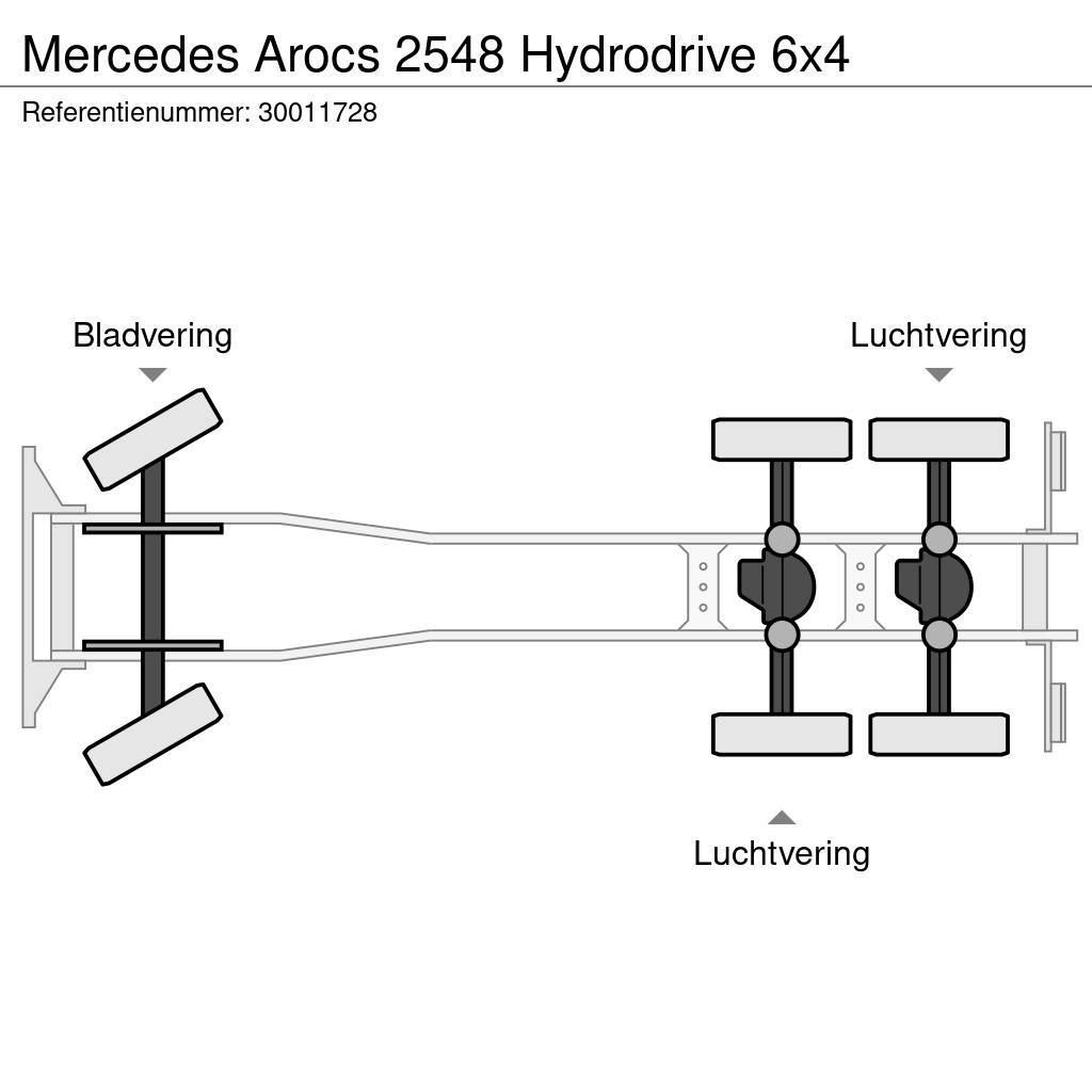 Mercedes-Benz Arocs 2548 Hydrodrive 6x4 Chassis met cabine