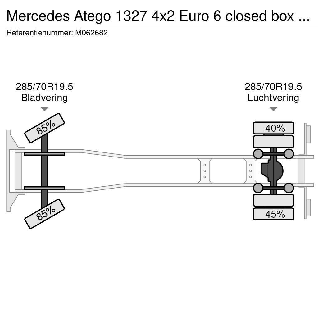 Mercedes-Benz Atego 1327 4x2 Euro 6 closed box + taillift Bakwagens met gesloten opbouw