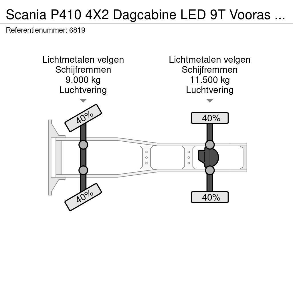Scania P410 4X2 Dagcabine LED 9T Vooras 2x tank FULL-AIR Trekkers