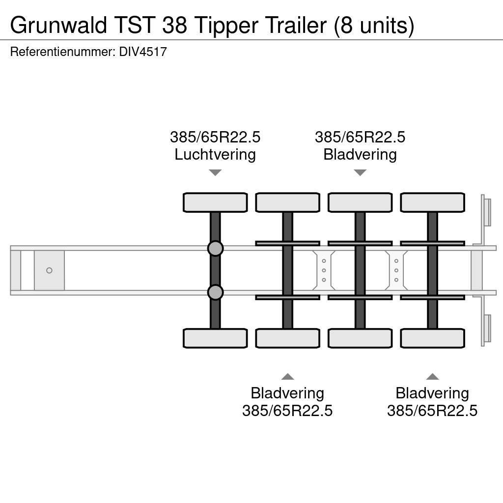 Grunwald TST 38 Tipper Trailer (8 units) Kippers