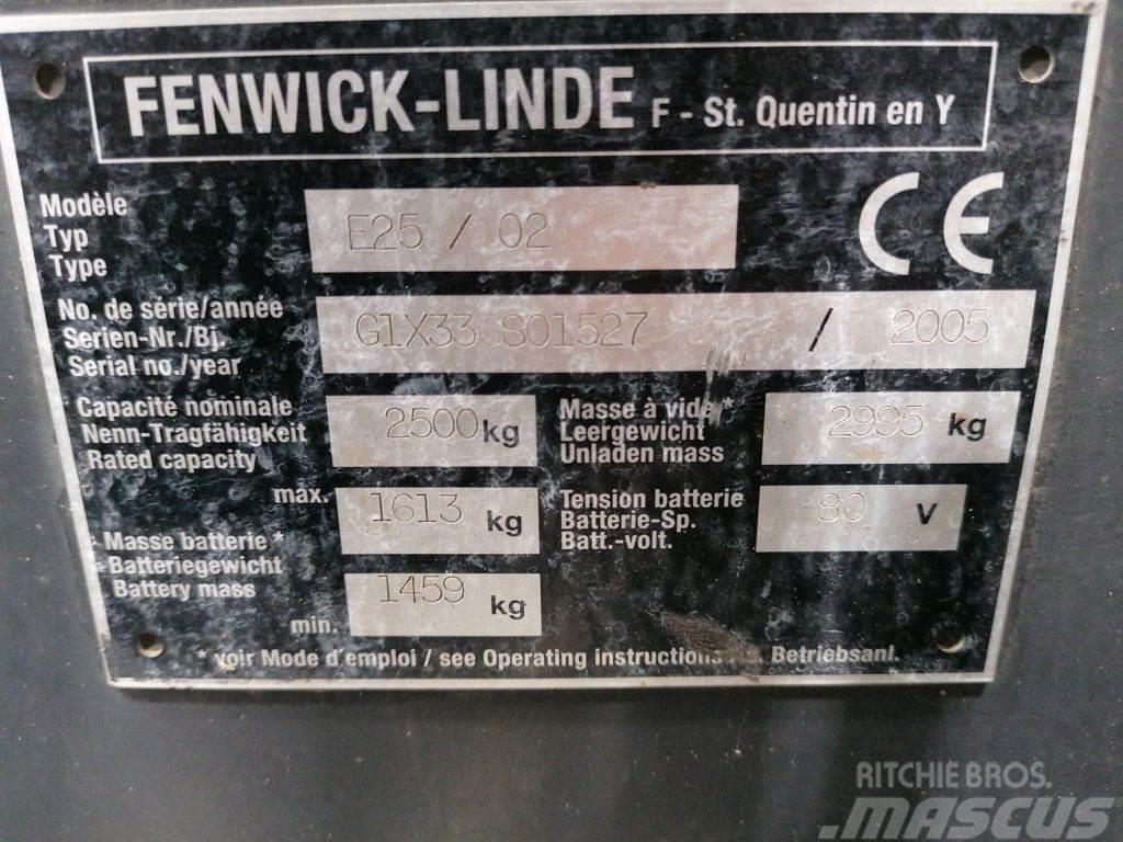 Linde E25/02 Elektrische heftrucks