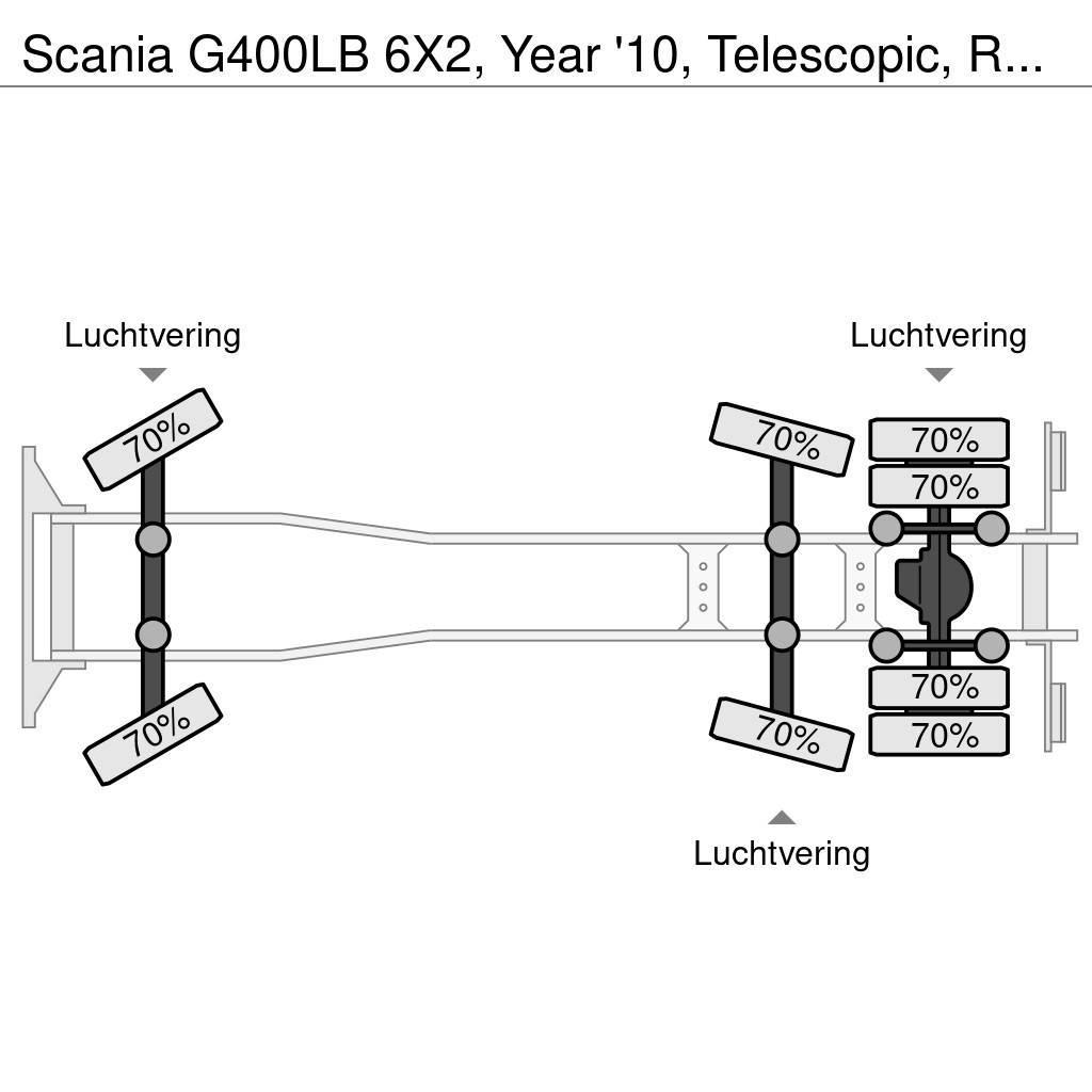 Scania G400LB 6X2, Year '10, Telescopic, Remote control! Portaalsysteem vrachtwagens