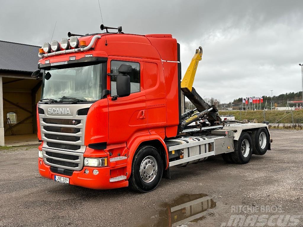 Scania R 490 Lastväxlare Euro 6 Vrachtwagen met containersysteem