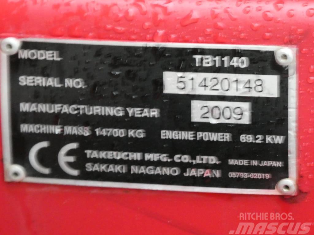 Takeuchi TB1140 + Palfinger PK 7501 + ENGCON Rupsgraafmachines