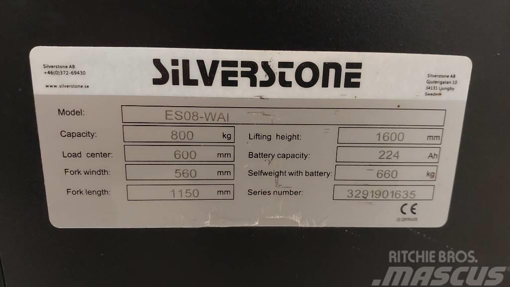 Silverstone ledestabler med initialløft 1,6 m løftehøyde Meeloop stapelaar