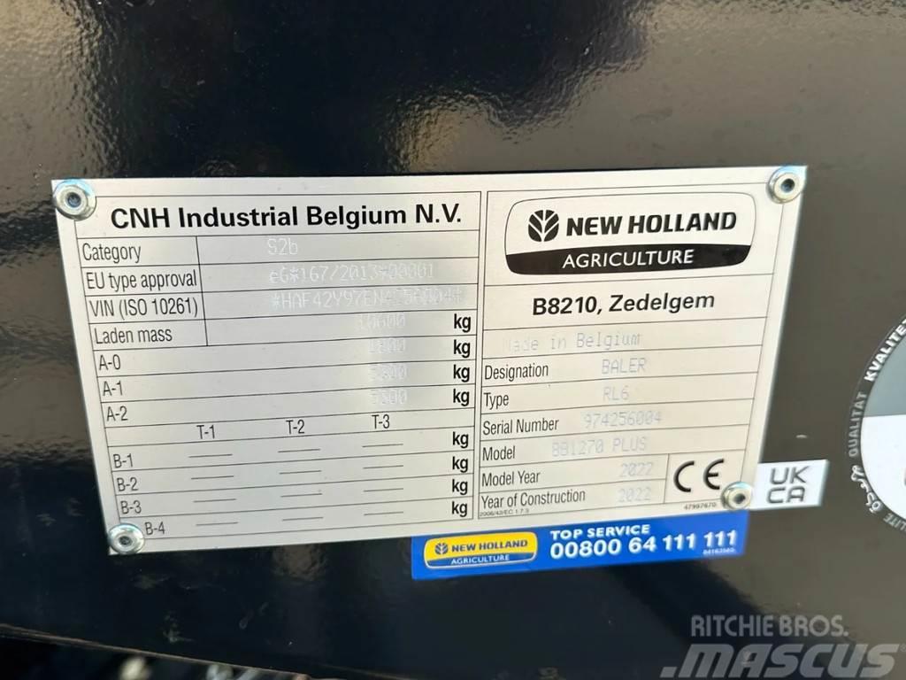 New Holland Bigbaler 1270 Plus bj 2022 met 3000 balen Getrokken veldhakselaar