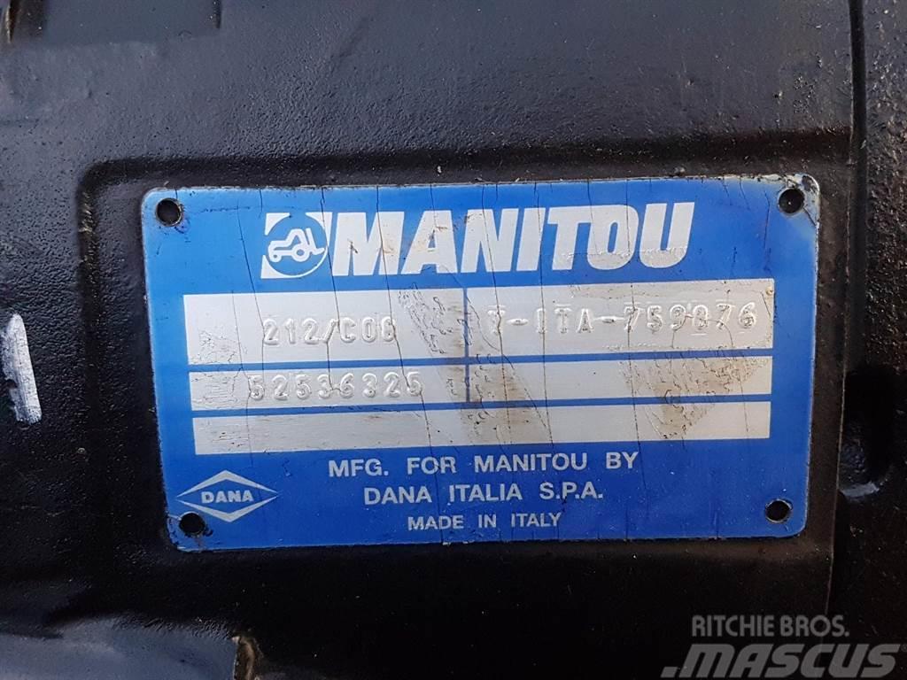 Manitou -Spicer Dana 212/C08-52536325-Axle/Achse/As Assen