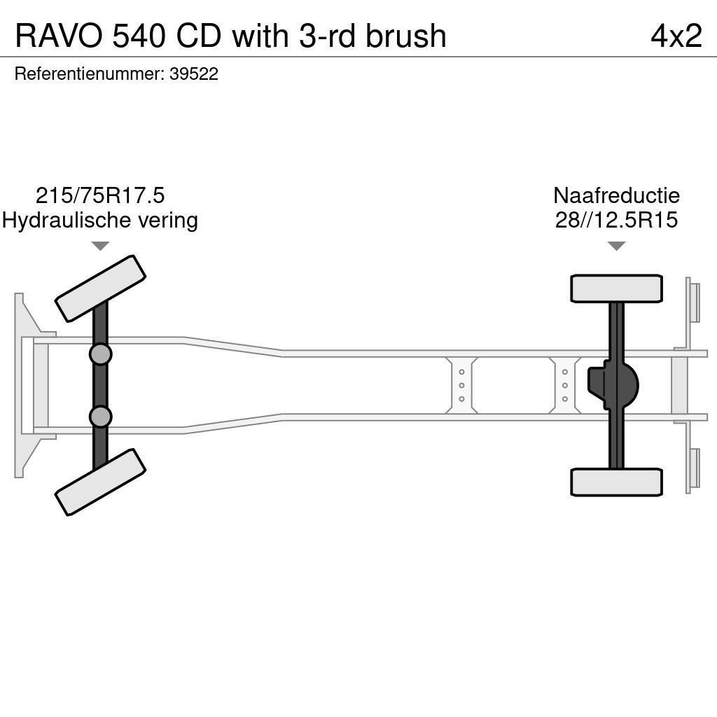 Ravo 540 CD with 3-rd brush Veegwagens