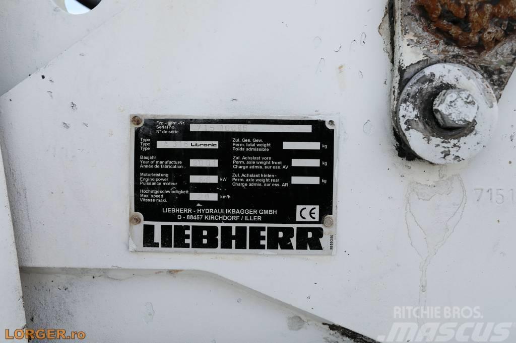 Liebherr A 316 Litronic Wielgraafmachines