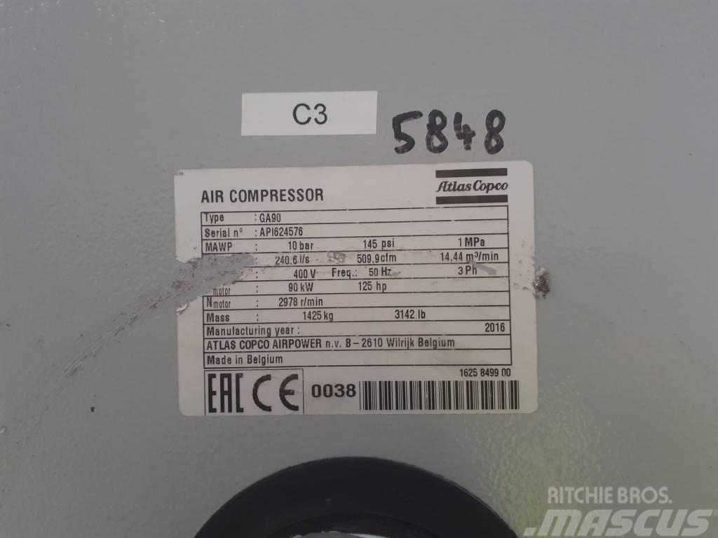 Atlas Copco Compresseur à vis (GA90) Air Boosters