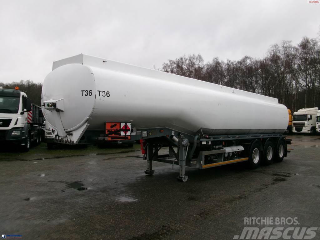  Crane Fruehauf Fuel tank alu 39 m3 / 1 comp + pump Tankopleggers