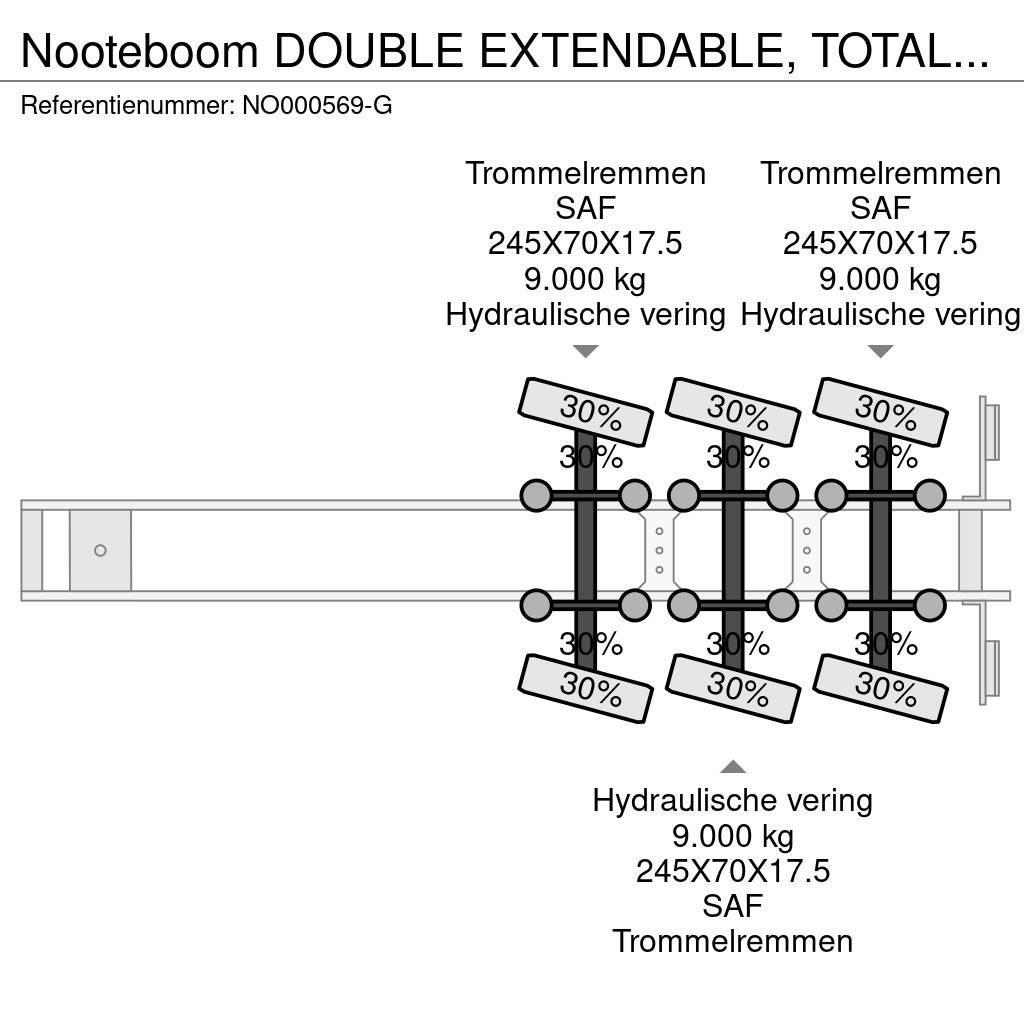Nooteboom DOUBLE EXTENDABLE, TOTAL 26.53 METERS Diepladers