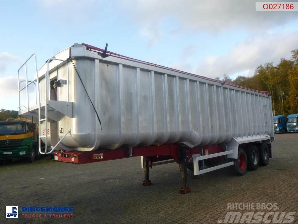Montracon Tipper trailer alu 53.6 m3 + tarpaulin Kippers