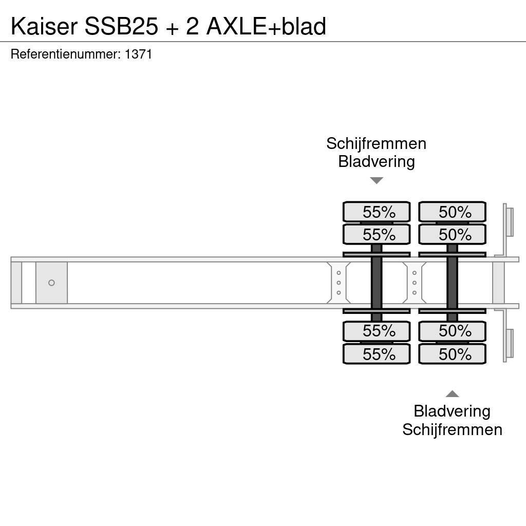 Kaiser SSB25 + 2 AXLE+blad Diepladers