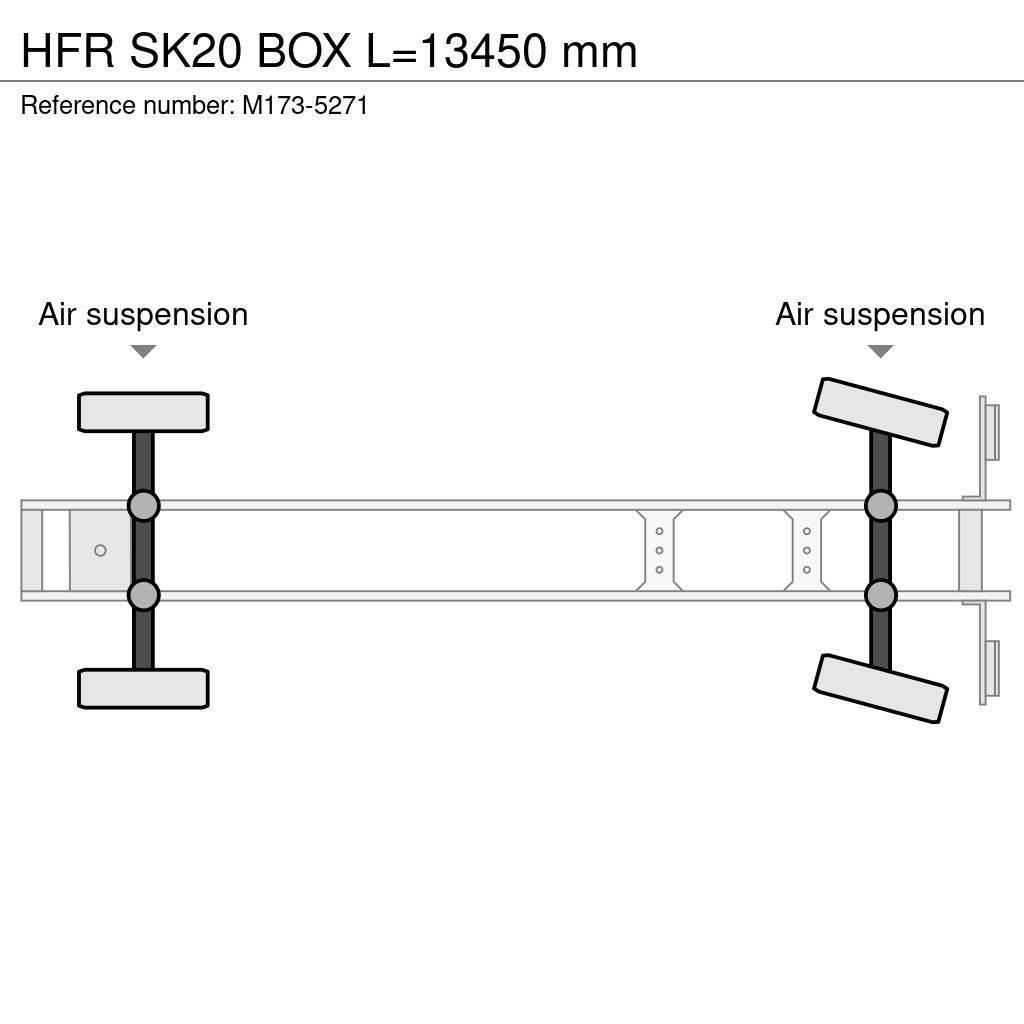 HFR SK20 BOX L=13450 mm Gesloten opleggers