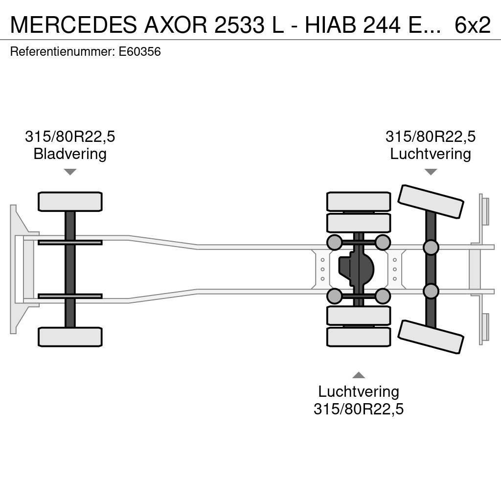 Mercedes-Benz AXOR 2533 L - HIAB 244 E-4 HIPRO Kipper