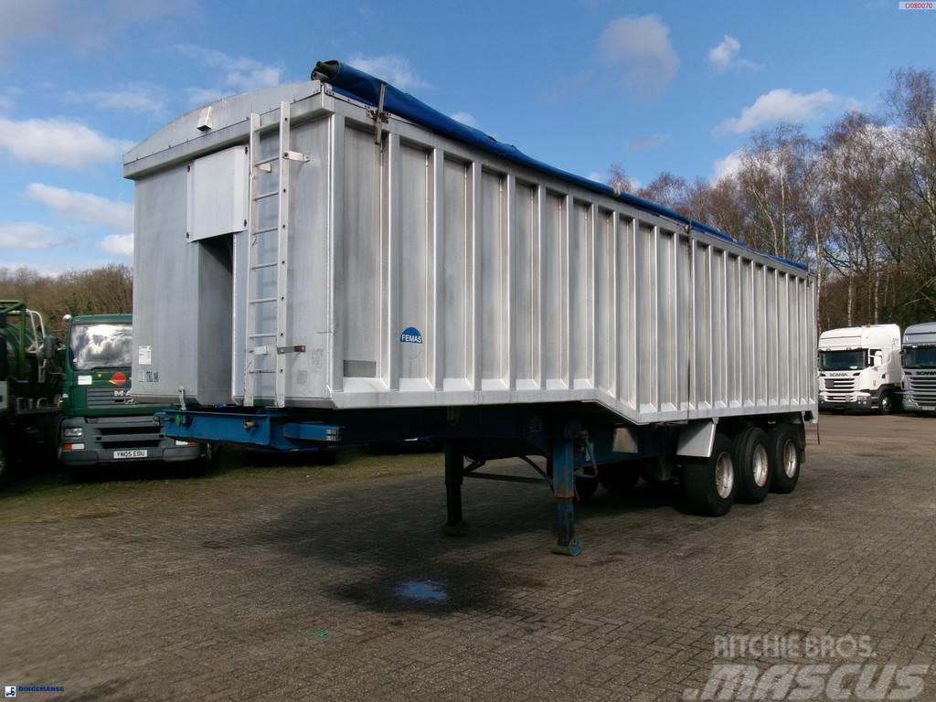 United TRAILERS Tipper trailer alu 52 m3 + tarpaulin Kippers