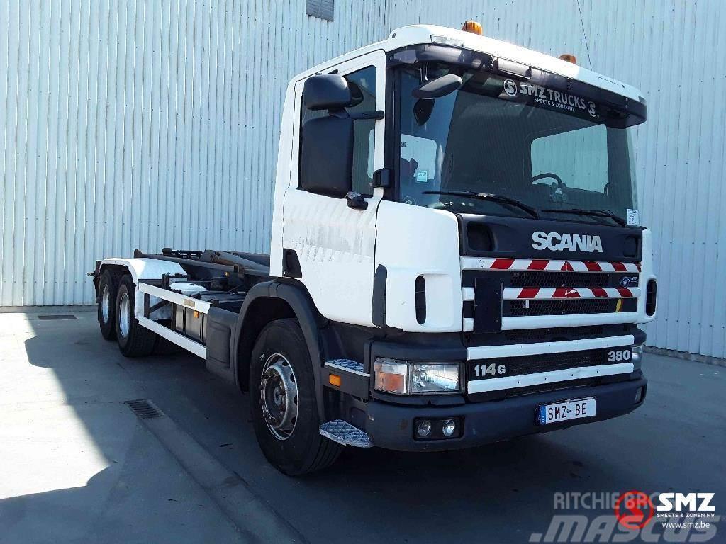 Scania 114 G 380 6x2 boogie lames/steel Chassis met cabine