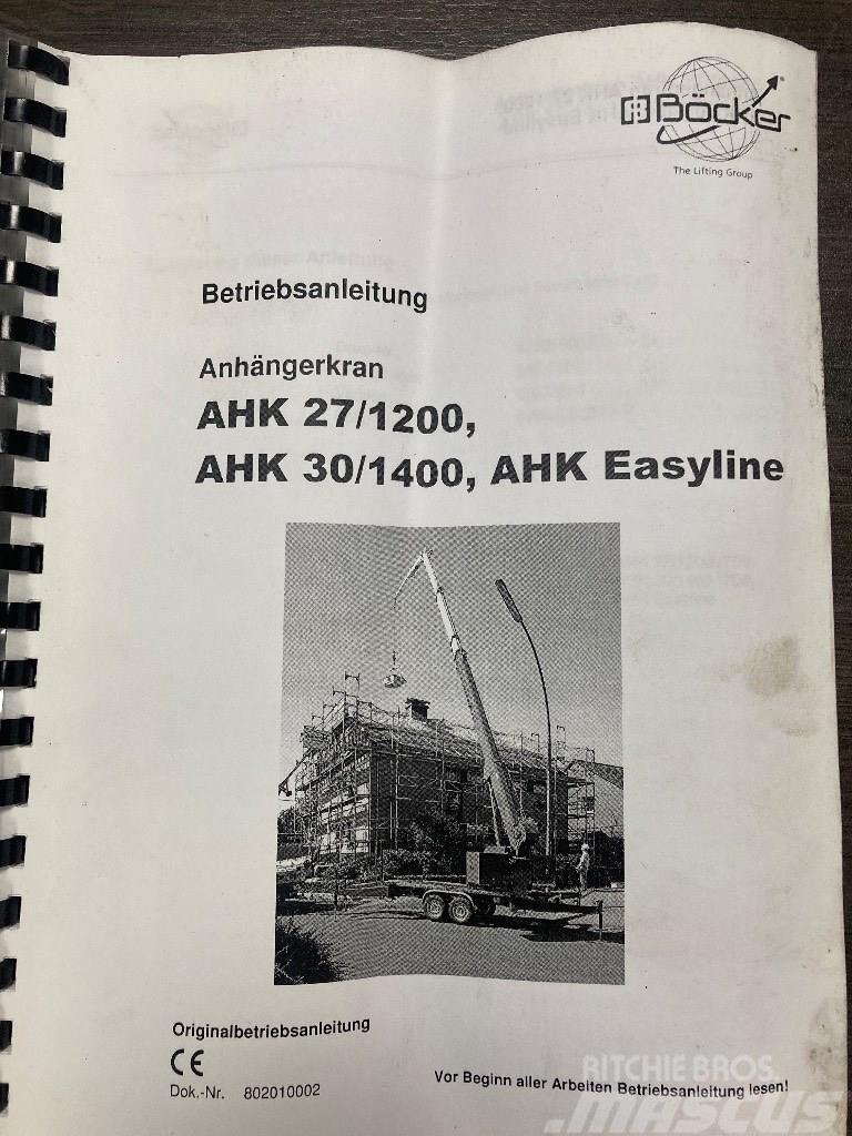 Bocker AHK 27/1200 Easyline Kranen voor alle terreinen
