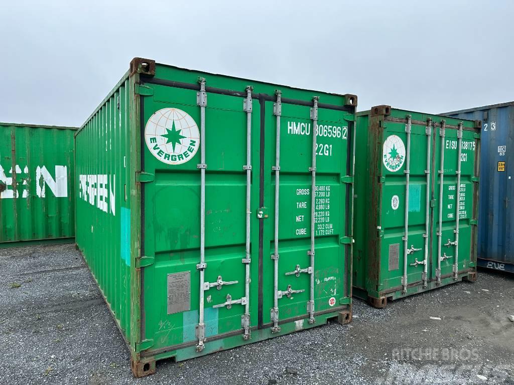  Sjöfartscontainer Container 20fot 20fots nya blå m Zeecontainers
