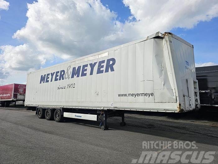 Krone sd | 3 axle mega closed box trailer| damage in fro Overige opleggers