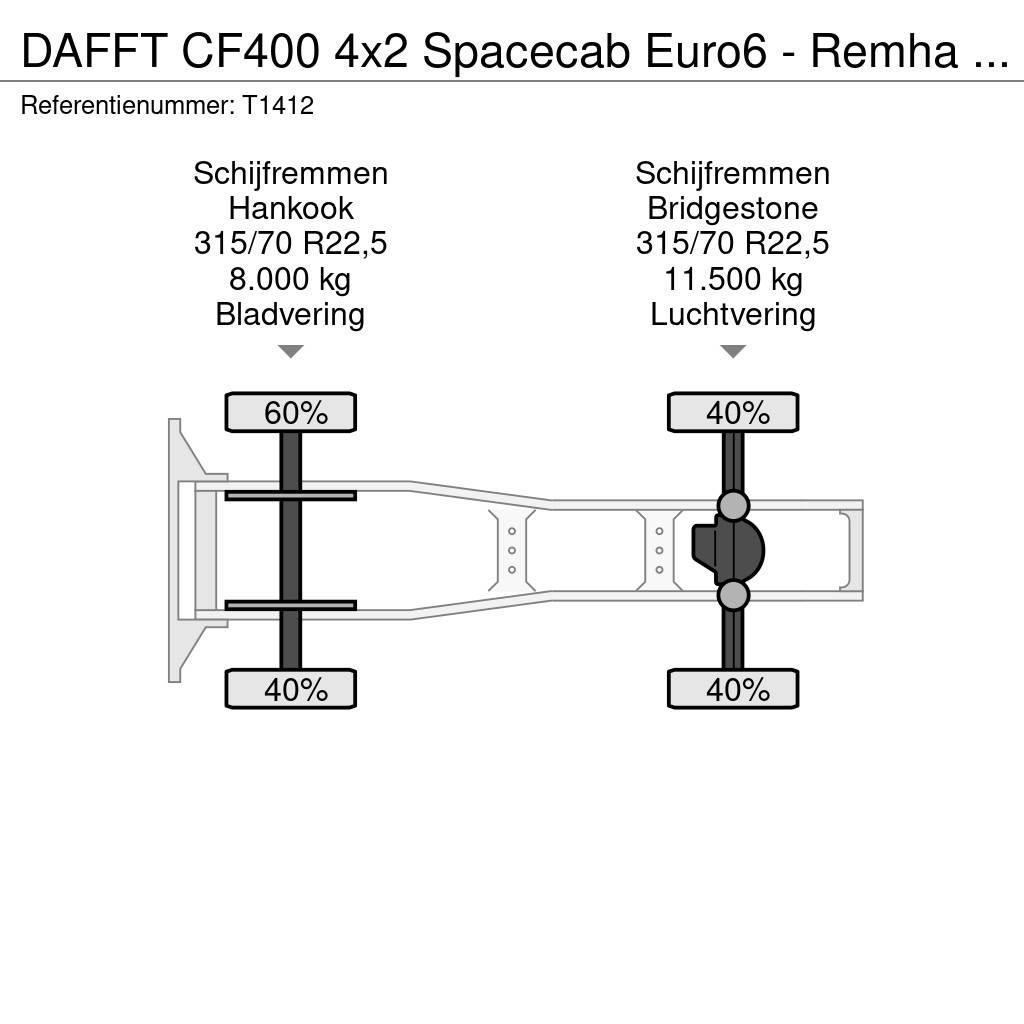 DAF FT CF400 4x2 Spacecab Euro6 - Remha - 615.000km - Trekkers