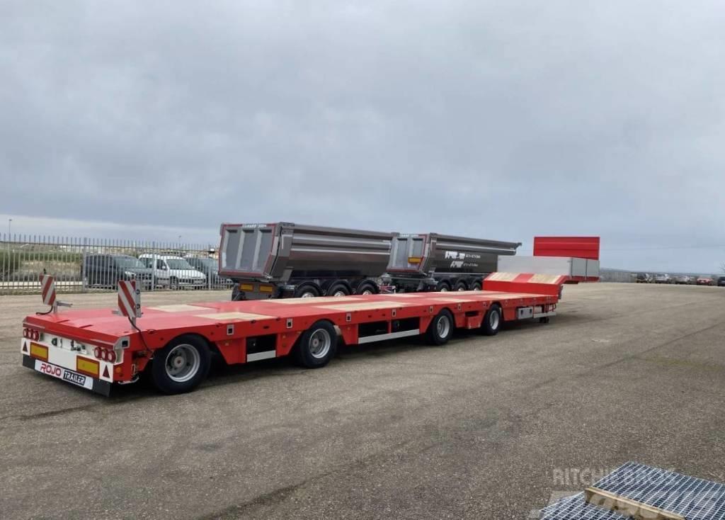Rojo Trailer 4-axlad låglastande trailer Rak 18,5m Diepladers
