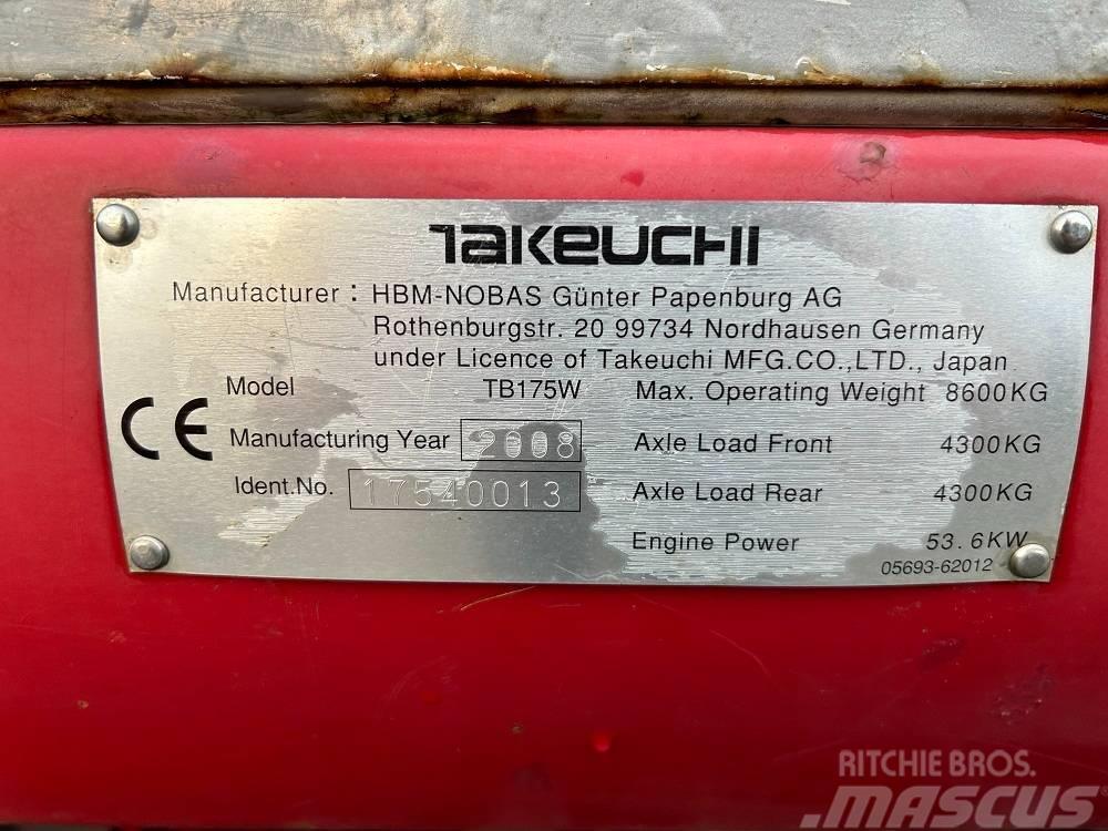 Takeuchi TB175W Midigraafmachines 7t - 12t
