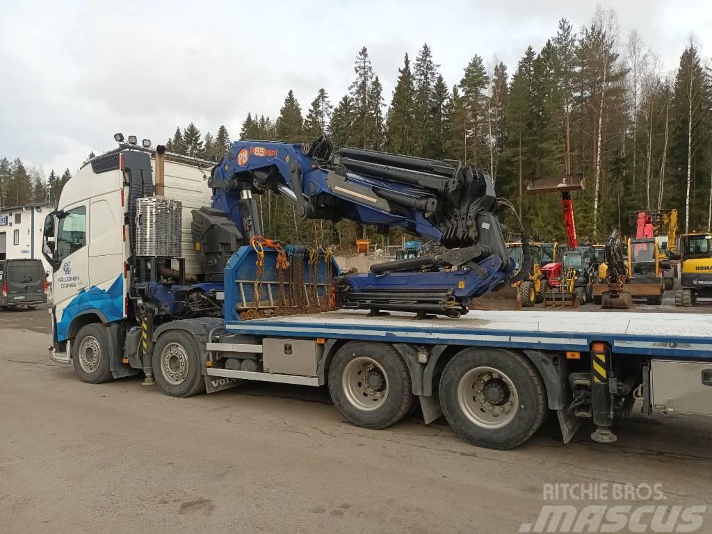 Volvo FH myös vuokralle ilman kuljettajaa Vlakke laadvloer met kraan