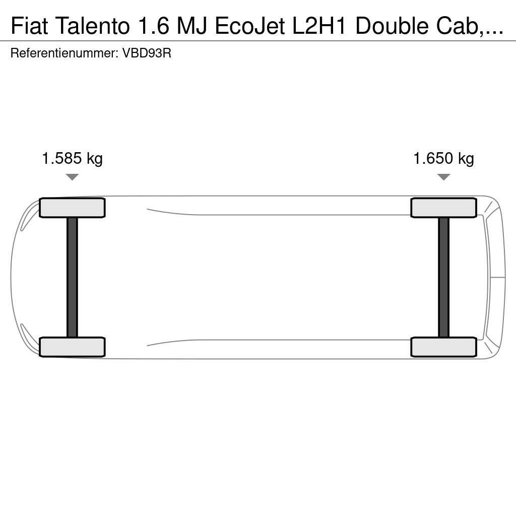 Fiat Talento 1.6 MJ EcoJet L2H1 Double Cab, Navi, Camer Gesloten opbouw