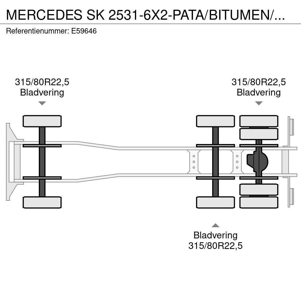 Mercedes-Benz SK 2531-6X2-PATA/BITUMEN/ASFALT/GOUDRON Kipper