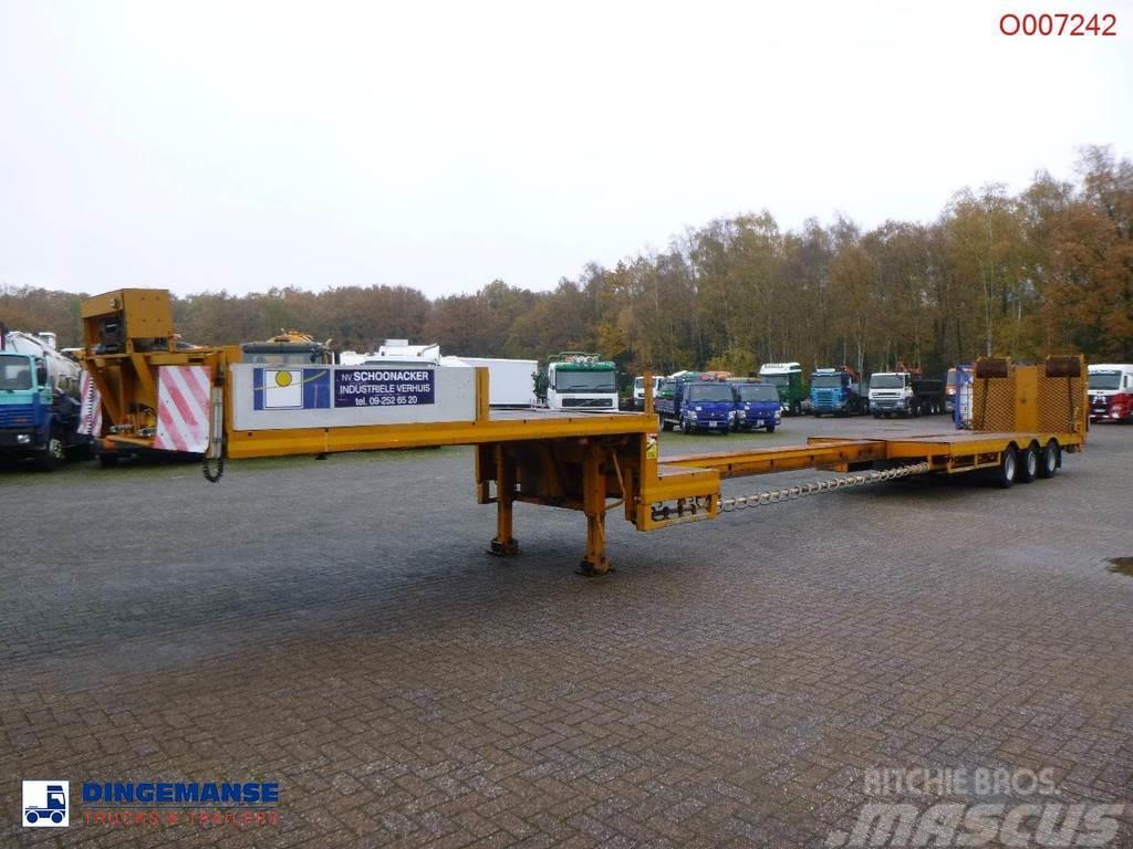 Broshuis 3-axle semi-lowbed trailer E-2190-24 / 47.5 T ext. Diepladers