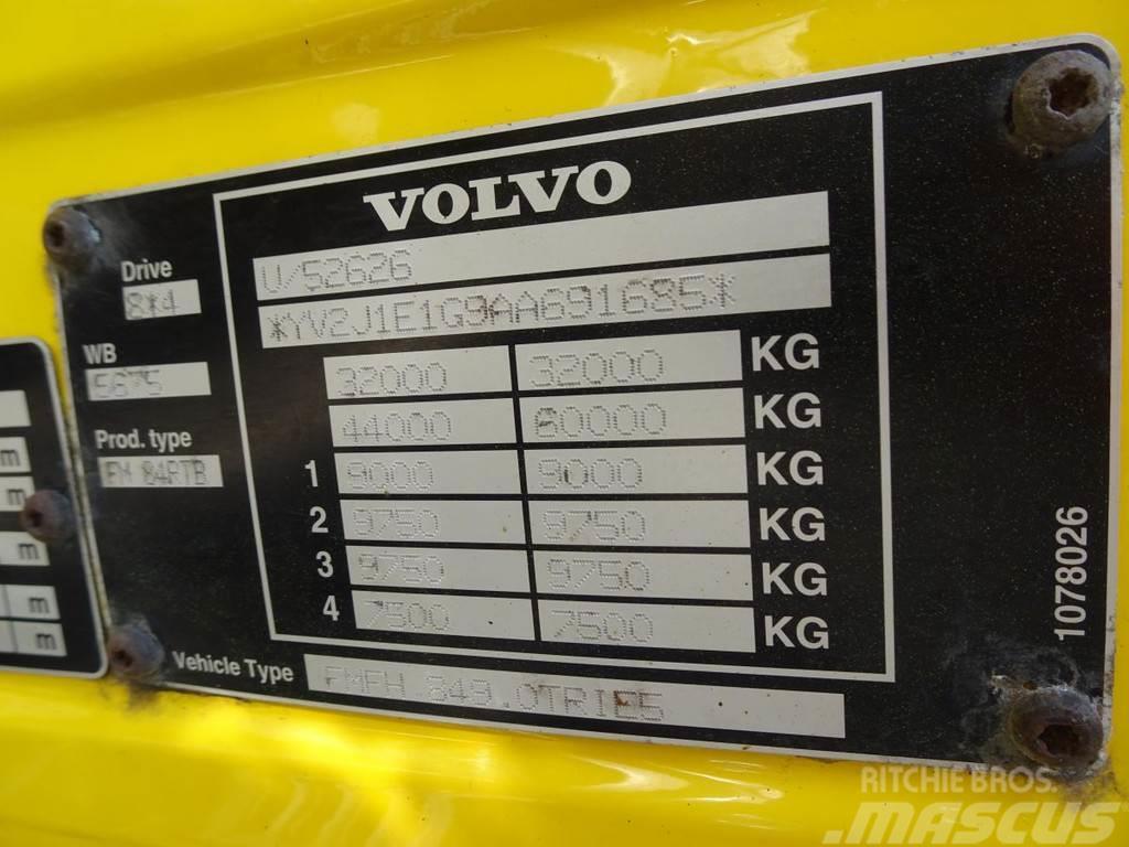 Volvo FM 380 8x4*4 / HMF 20 t/m / CRANE / KRAN Vlakke laadvloer met kraan