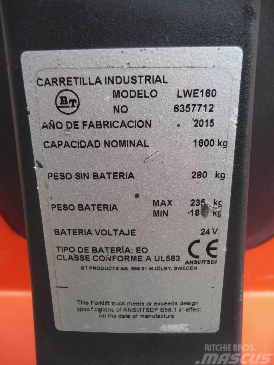 BT LWE 160 Electro-pallettrucks