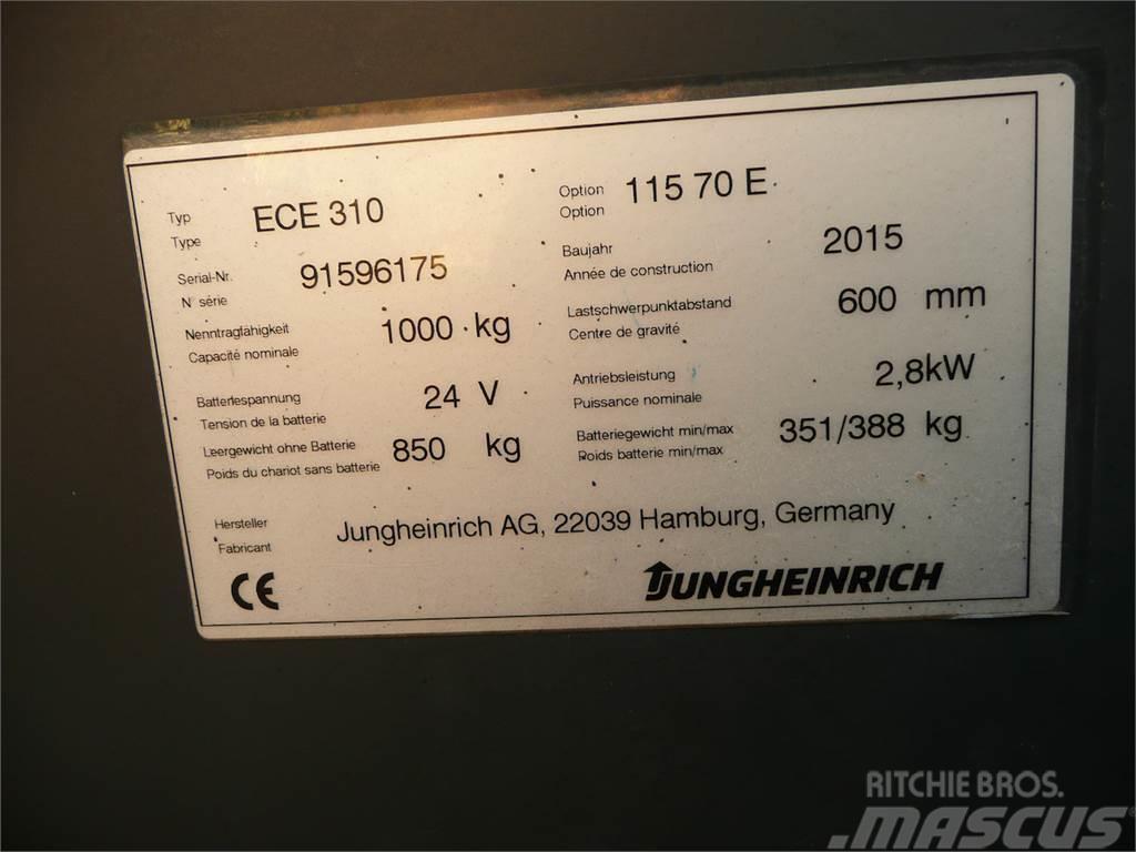 Jungheinrich ECE 310 70 E 1150x560mm Orderpicker voor laag niveau