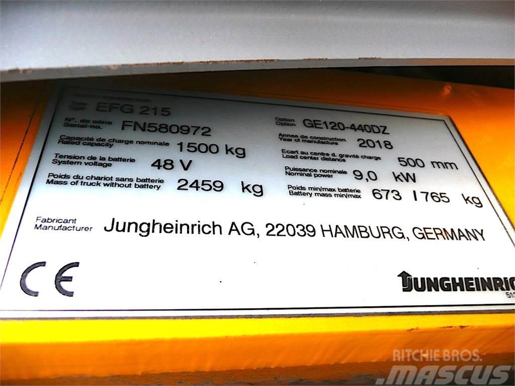Jungheinrich EFG 215 440 DZ Elektrische heftrucks