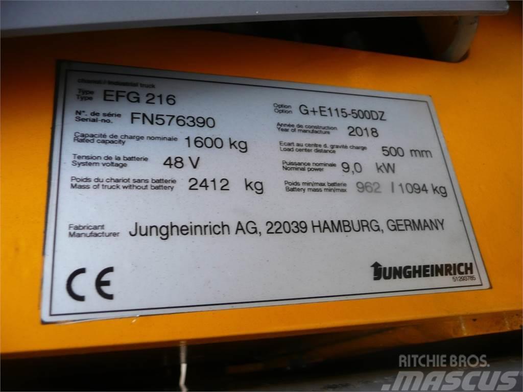 Jungheinrich EFG 216 500 DZ Elektrische heftrucks