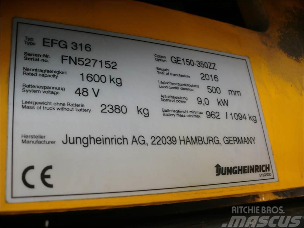Jungheinrich EFG 316 350 ZT Elektrische heftrucks