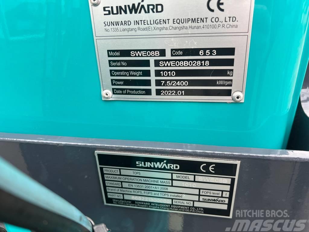 Sunward SWE08B minikraan Minigraafmachines < 7t