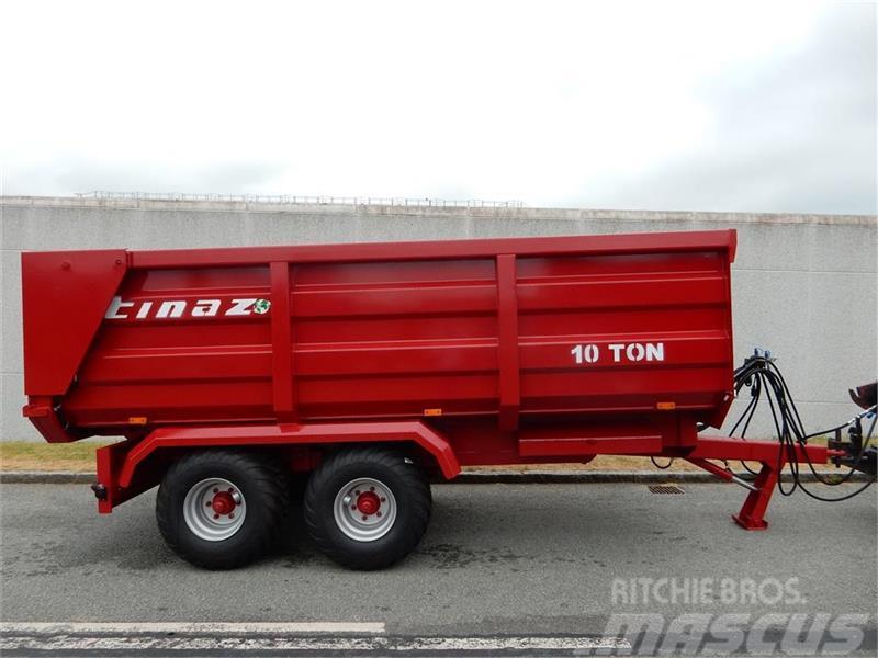 Tinaz 10 tons bagtipvogn med hydr. bagklap Kipperaanhangers