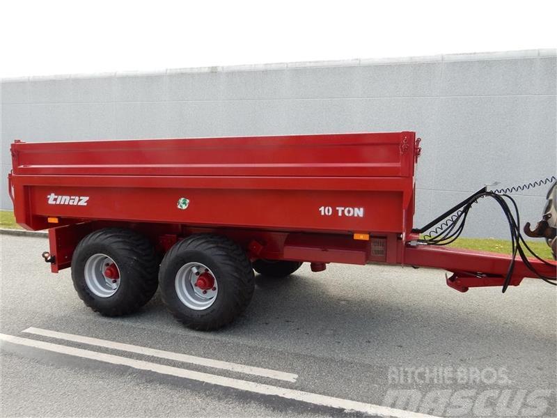 Tinaz 10 tons dumpervogn med slidsker Overige terreinbeheermachines