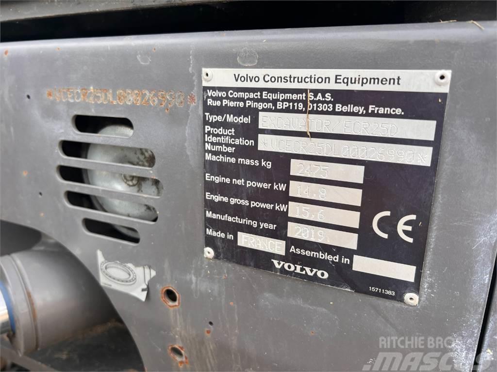 Volvo ECR25D - 2,5T / Powertilt, centralsmøring & planer Minigraafmachines < 7t