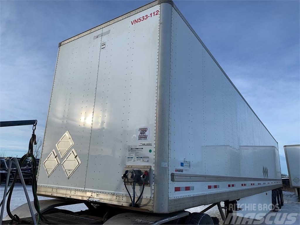 Manac 53' Tridem Dry Box Van Gesloten opbouw trailers